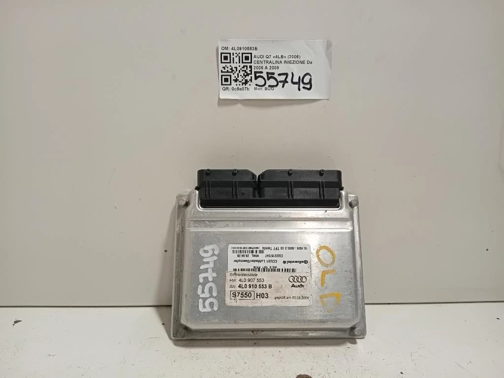 Centralina Iniezione 4L0910553B Audi Q7 4LB 2006