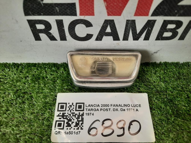 Fanalino LUCE Targa POST DX 10382016 Lancia 2000