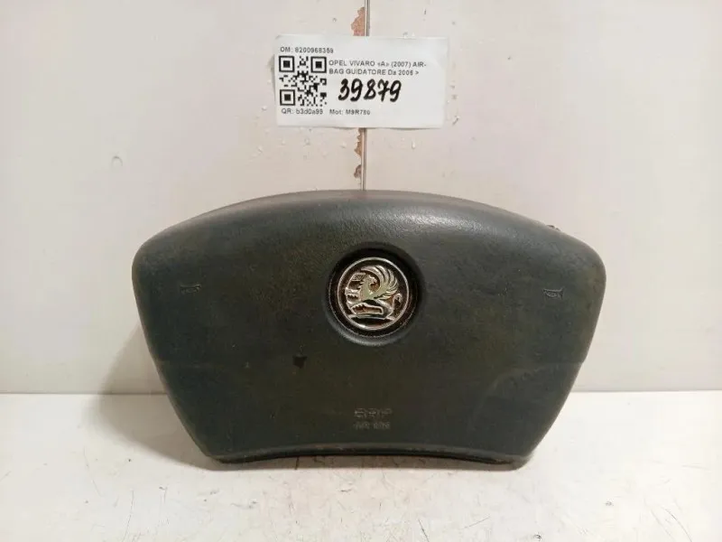 Air-bag Guidatore 8200968359 Opel Vivaro A 2007