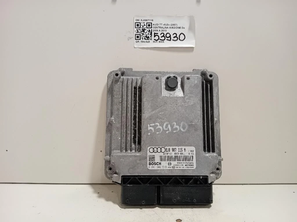 Centralina Iniezione 8J0907115 Audi TT 8J3 2007