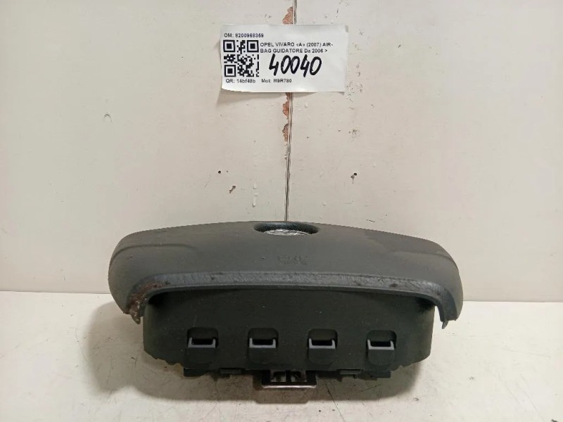 Air-bag Guidatore 8200968359 Opel Vivaro A 2007
