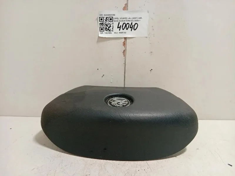Air-bag Guidatore 8200968359 Opel Vivaro A 2007
