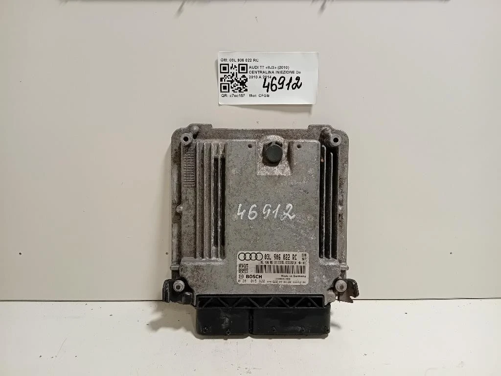 Centralina Iniezione 03L 906 022 RC Audi TT 8J3 2010
