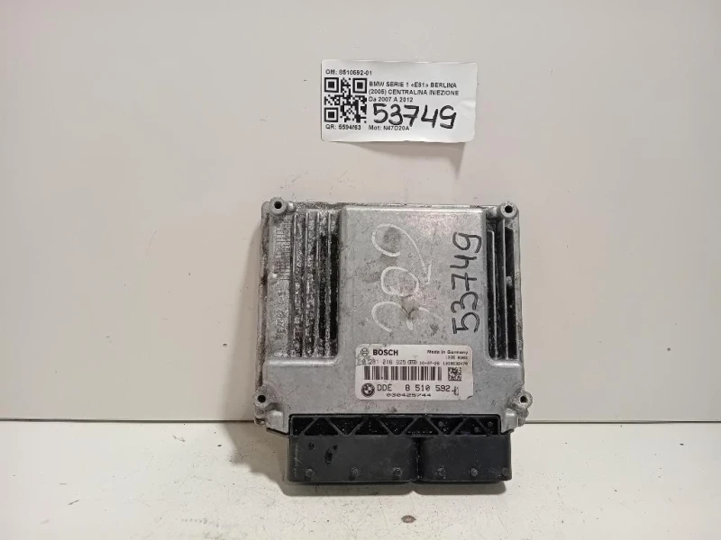 Centralina Iniezione 8510592-01 Bmw Serie 1 E81 Berlina 2005