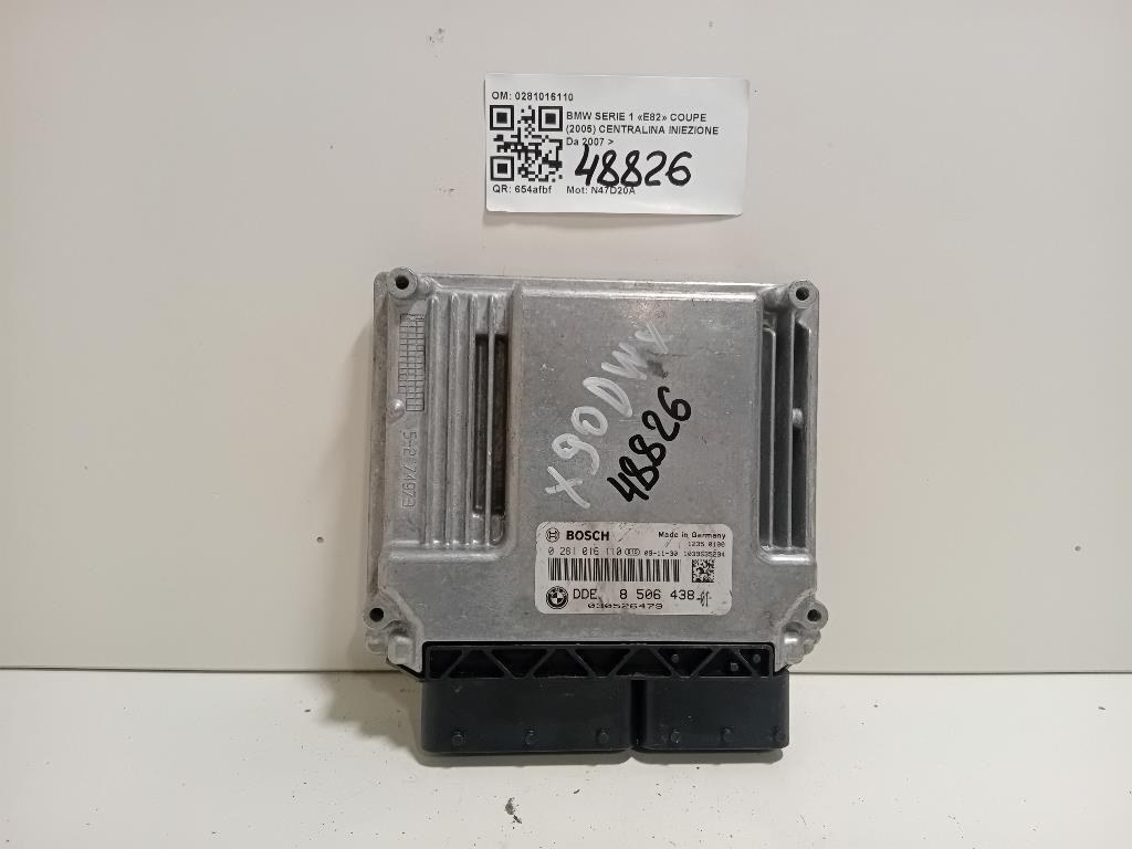 Centralina Iniezione 0281016110 Bmw Serie 1 E82 Coupe 2005