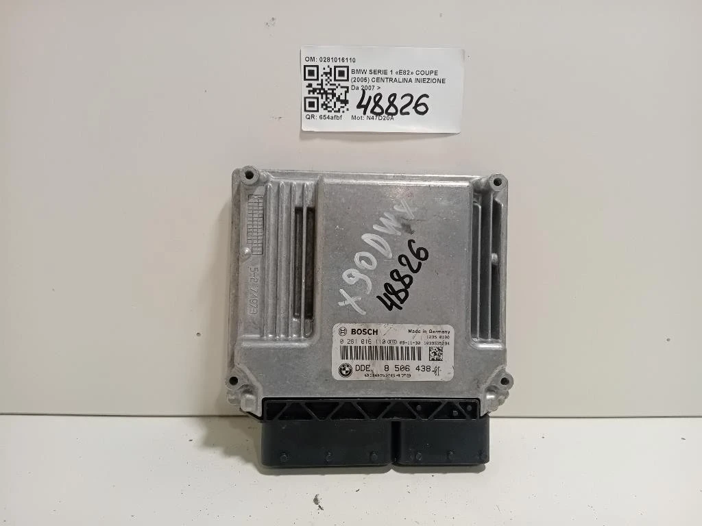 Centralina Iniezione 0281016110 Bmw Serie 1 E82 Coupe 2005