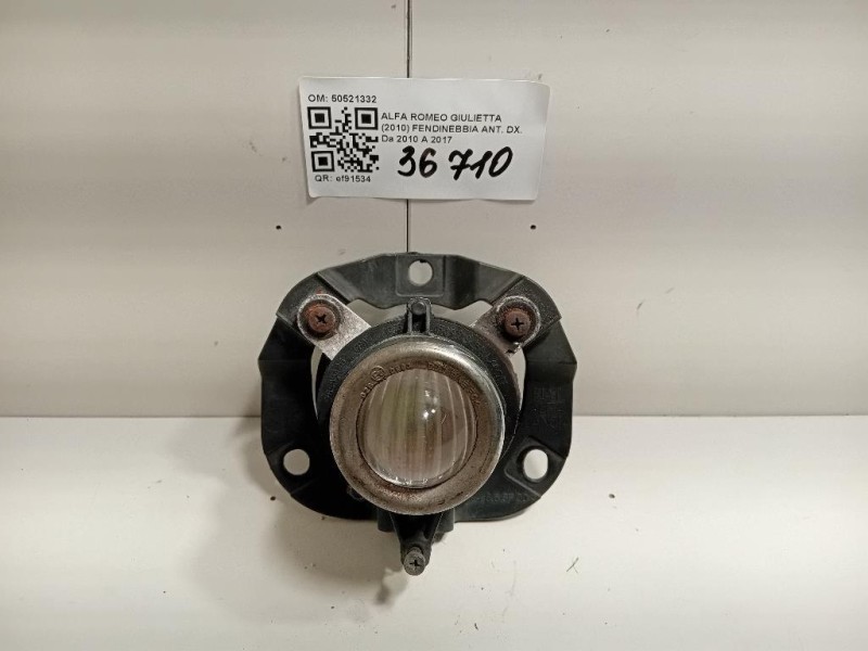 Fendinebbia ANT DX 50521332 Alfa Romeo Giulietta 2010