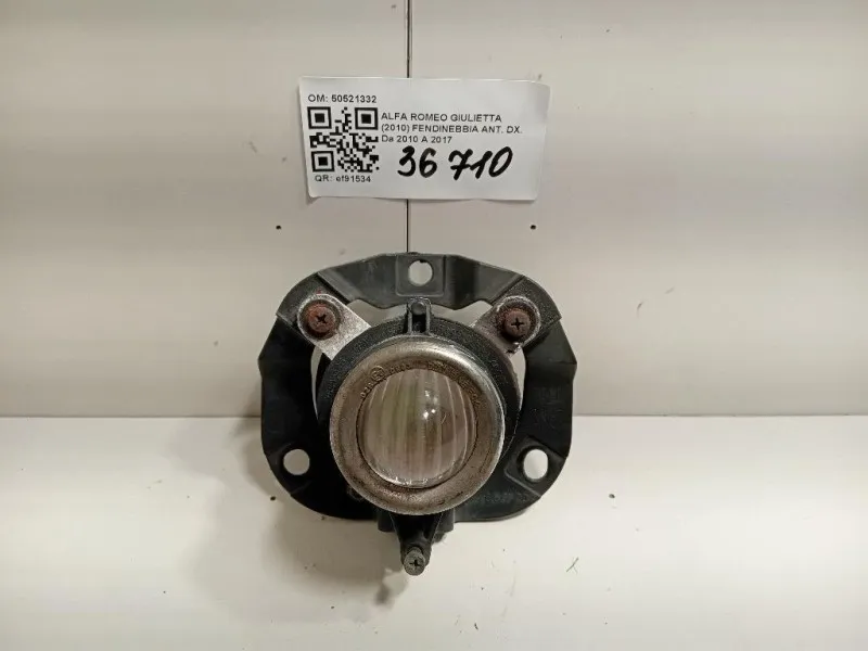 Fendinebbia ANT DX 50521332 Alfa Romeo Giulietta 2010