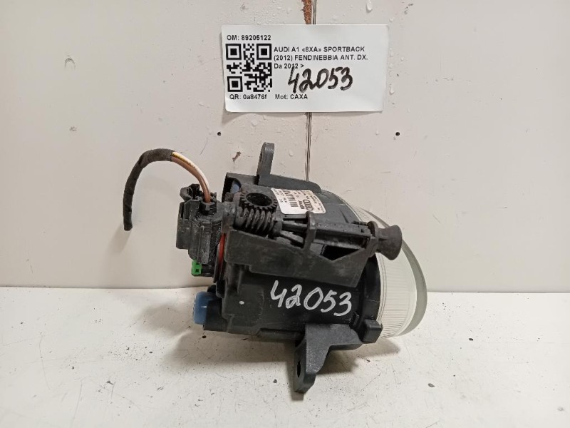 Fendinebbia ANT DX 89205122 Audi A1 8XA Sportback 2012