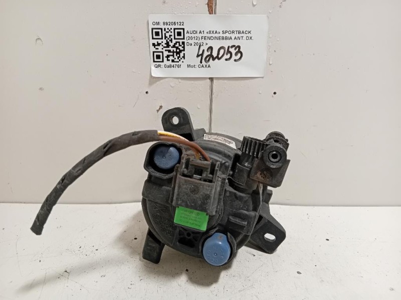 Fendinebbia ANT DX 89205122 Audi A1 8XA Sportback 2012