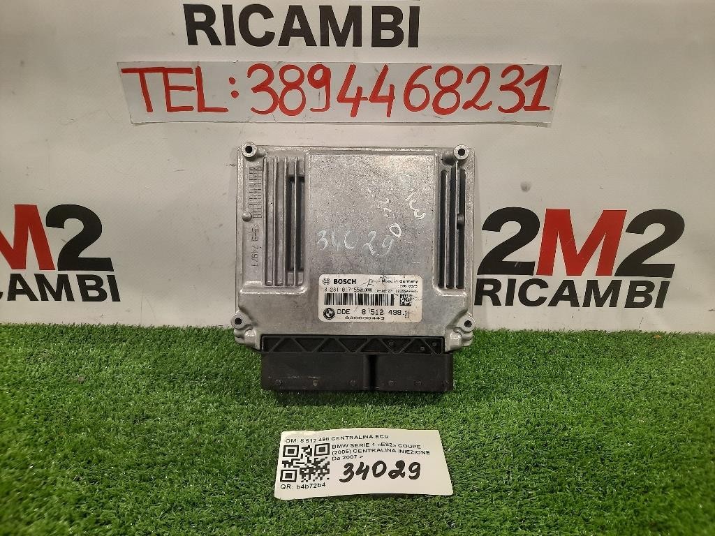 Centralina Iniezione 8 512 498 CENTRALINA ECU Bmw Serie 1 E82 Coupe 2005