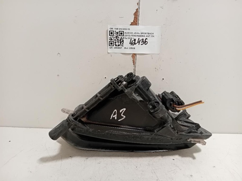 Fendinebbia ANT DX 1NE 010 832-10 Audi A3 8VA Sportback 2012