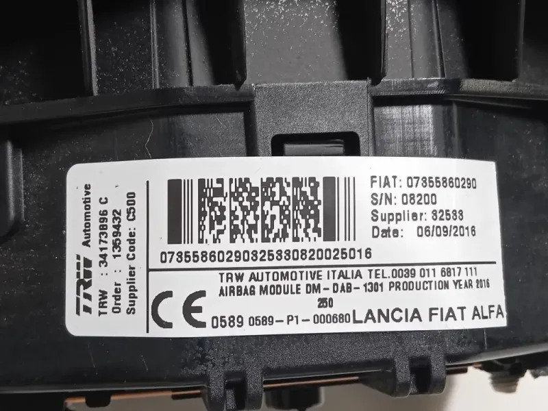 Air-bag Guidatore 34173896 C Peugeot Boxer III 2014