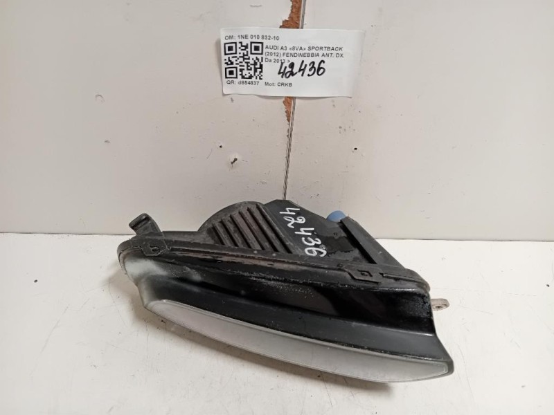 Fendinebbia ANT DX 1NE 010 832-10 Audi A3 8VA Sportback 2012