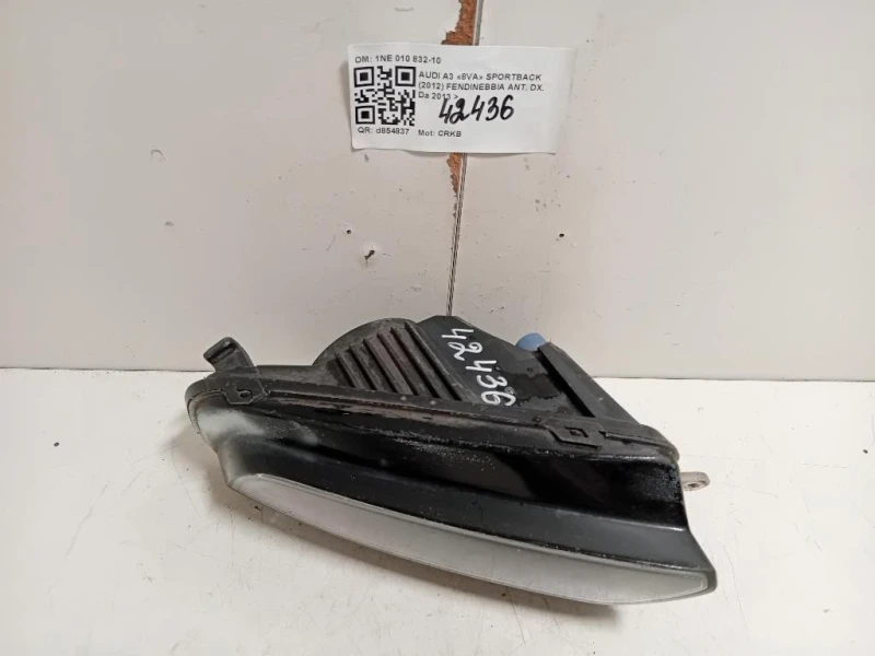 Fendinebbia ANT DX 1NE 010 832-10 Audi A3 8VA Sportback 2012
