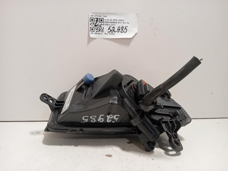 Fendinebbia ANT DX 8T0 941 700F Audi A5 8T3 2008