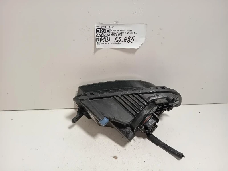 Fendinebbia ANT DX 8T0 941 700F Audi A5 8T3 2008