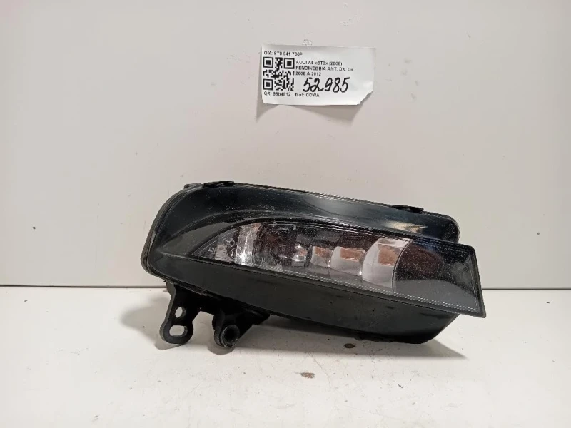 Fendinebbia ANT DX 8T0 941 700F Audi A5 8T3 2008