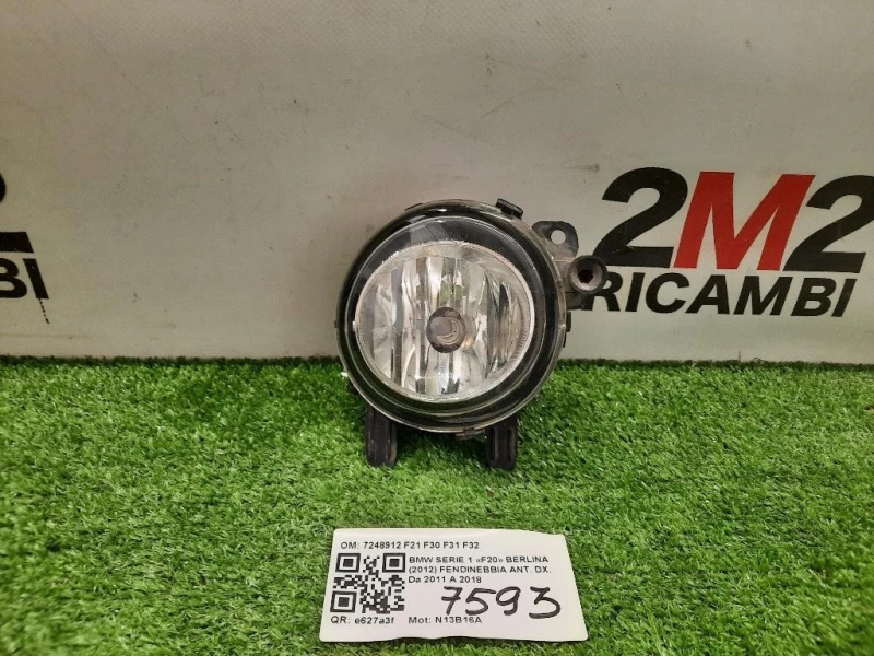 Fendinebbia ANT DX 7248912 F21 F30 F31 F32 Bmw Serie 1 F20 Berlina 2012