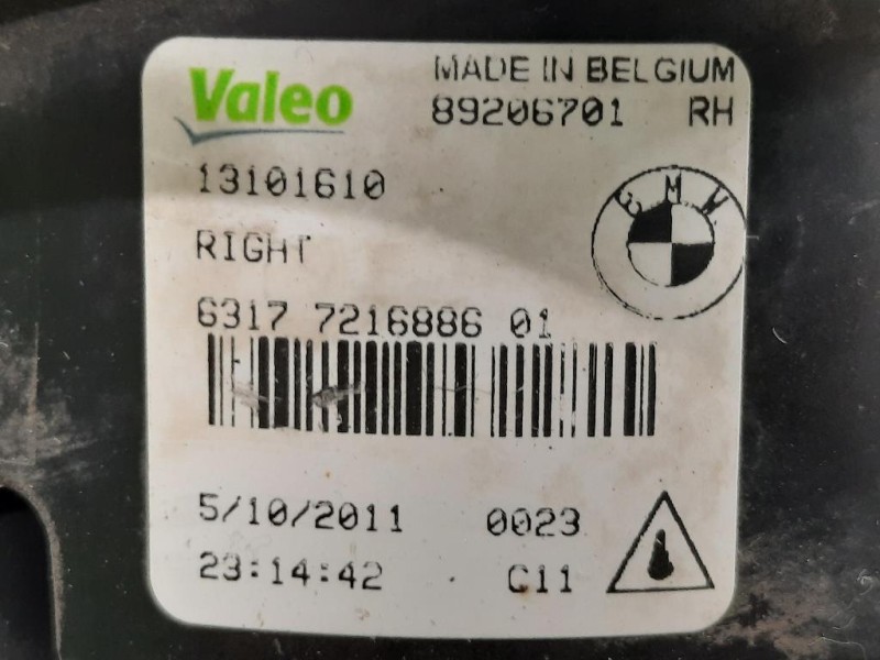 Fendinebbia ANT DX 13101610 DX Bmw Serie 5 F10 Berlina 2010