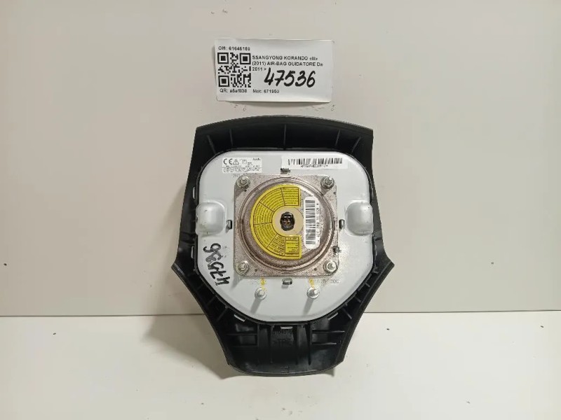 Air-bag Guidatore 61646180 Ssangyong Korando III 2011