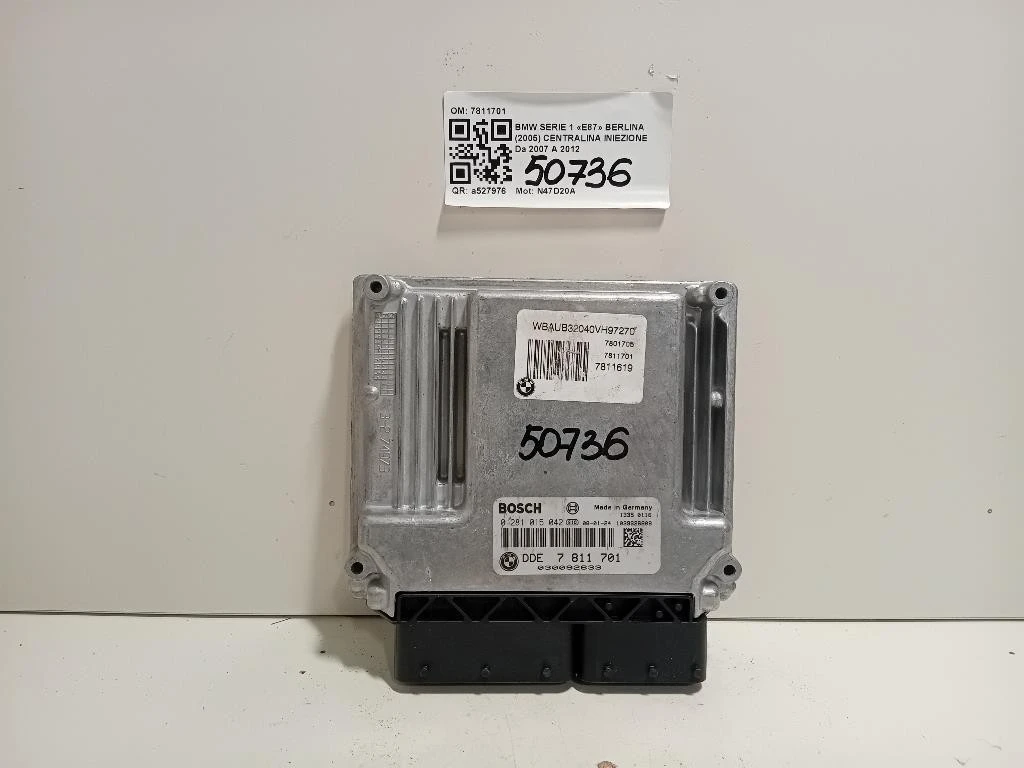 Centralina Iniezione 7811701 Bmw Serie 1 E87 Berlina 2005