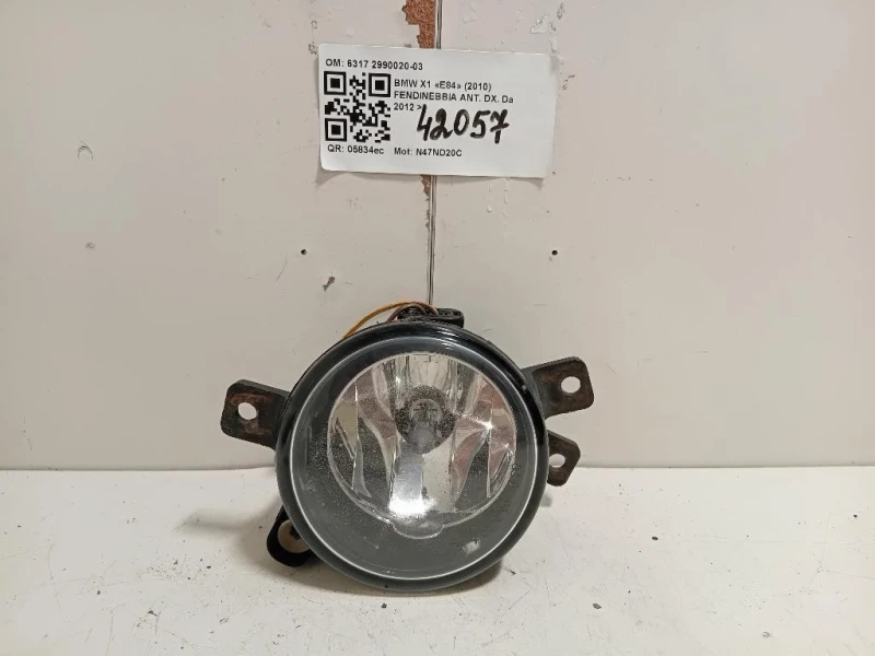 Fendinebbia ANT DX 63172990020-03 Bmw X1 E84 2010
