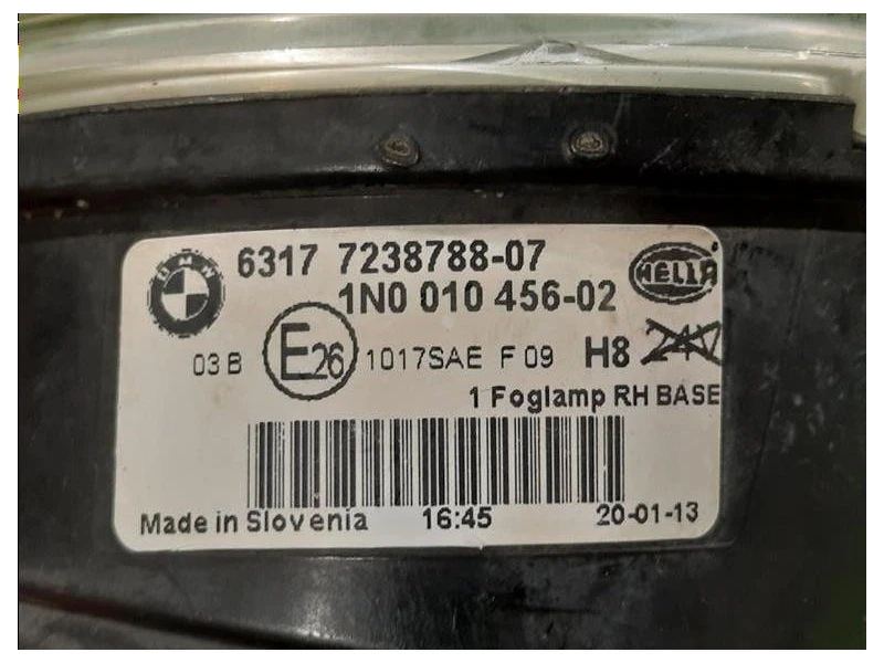 Fendinebbia ANT DX 63177238788-07 1N0010456-02 Bmw X3 F25 2011