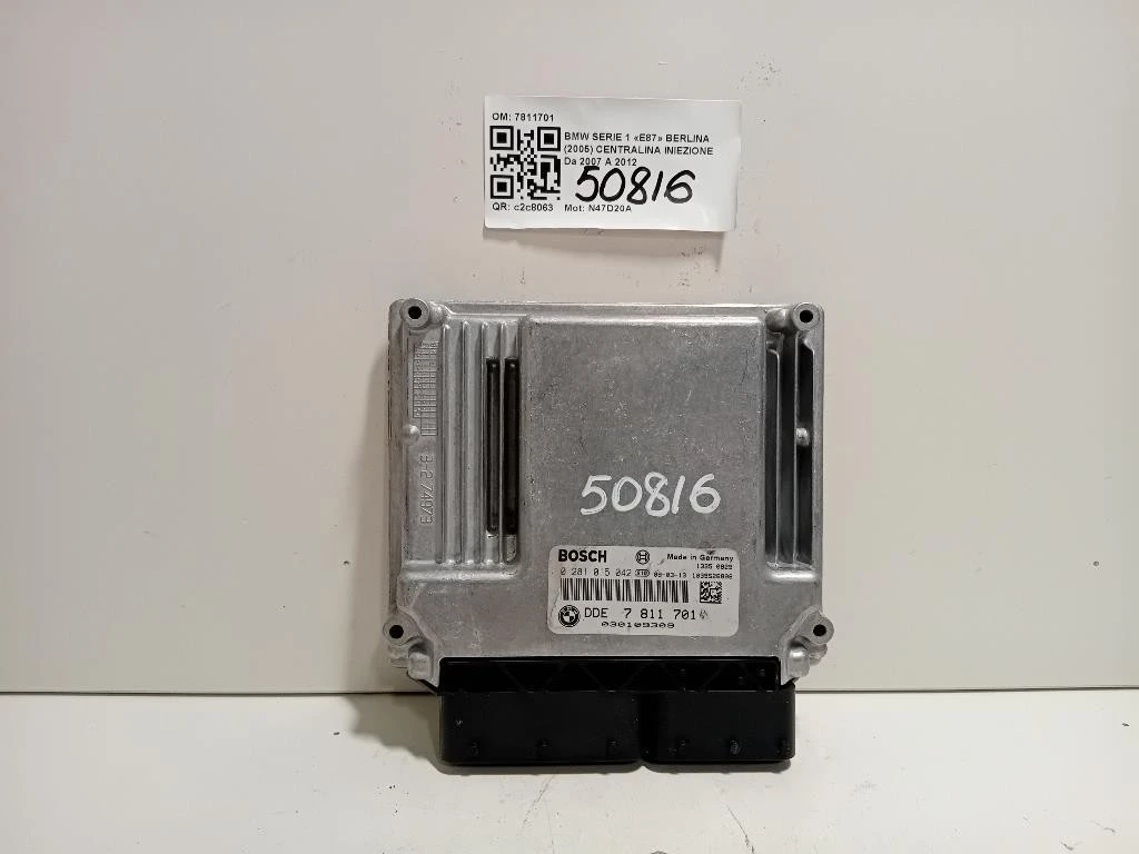 Centralina Iniezione 7811701 Bmw Serie 1 E87 Berlina 2005