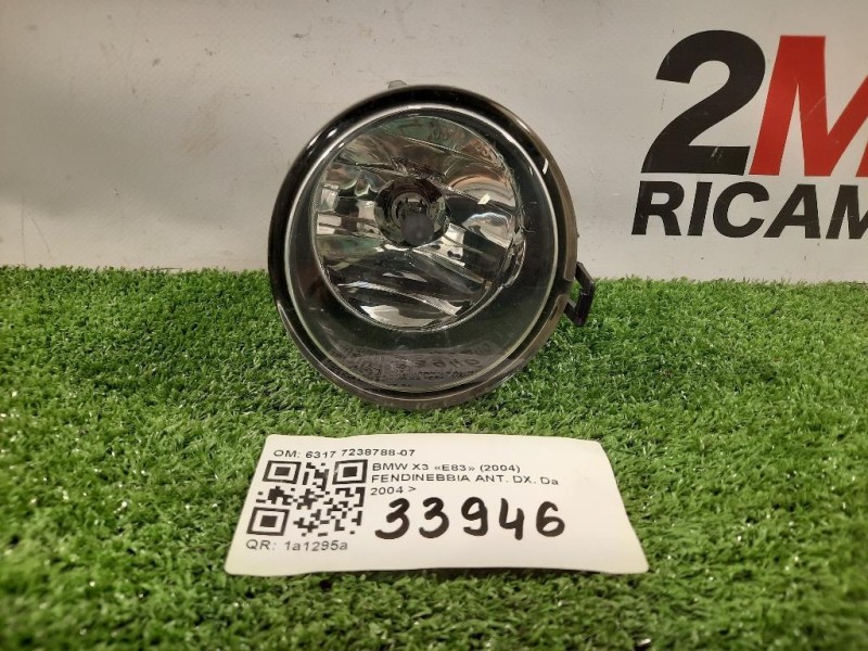 Fendinebbia ANT DX 63177238788-07 1N0010456-02 Bmw X3 F25 2011