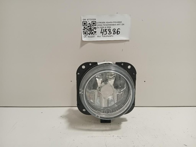 Fendinebbia ANT DX 67721225 Citroen Xsara Picasso 2004