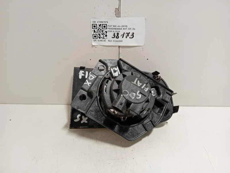 Fendinebbia ANT DX 478567576 Fiat 500 II 2015