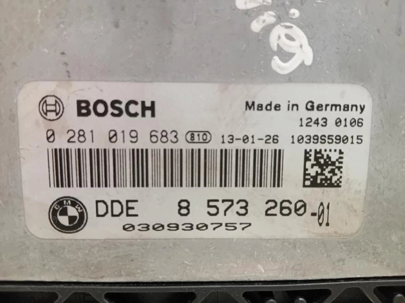 Centralina Iniezione 8 573 260-01 CENTRALINA ECU Bmw Serie 1 F20 Berlina 2012