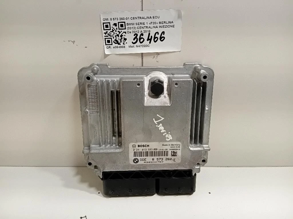 Centralina Iniezione 8 573 260-01 CENTRALINA ECU Bmw Serie 1 F20 Berlina 2012