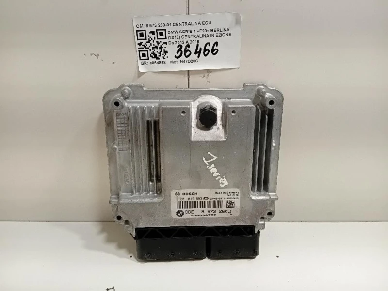 Centralina Iniezione 8 573 260-01 CENTRALINA ECU Bmw Serie 1 F20 Berlina 2012