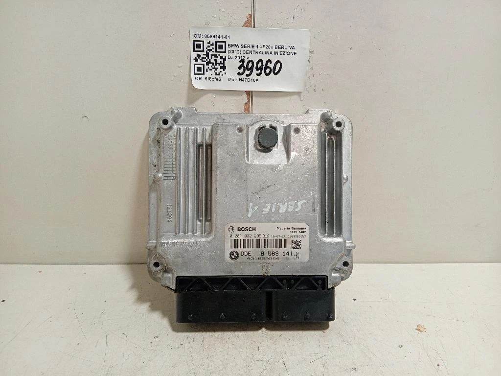 Centralina Iniezione 8589141-01 Bmw Serie 1 F20 Berlina 2012