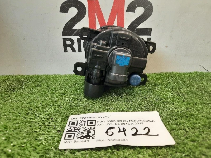 Fendinebbia ANT DX 89211690 SXDX Fiat 500X 2015
