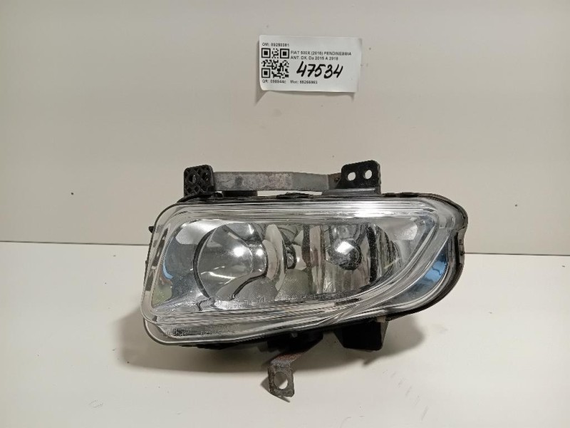 Fendinebbia ANT DX 89250381 Fiat 500X 2015