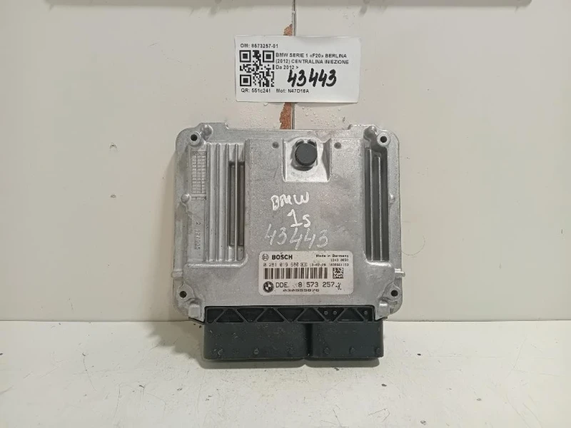 Centralina Iniezione 8573257-01 Bmw Serie 1 F20 Berlina 2012
