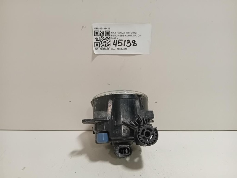 Fendinebbia ANT DX 52104431 Fiat Panda III 2012