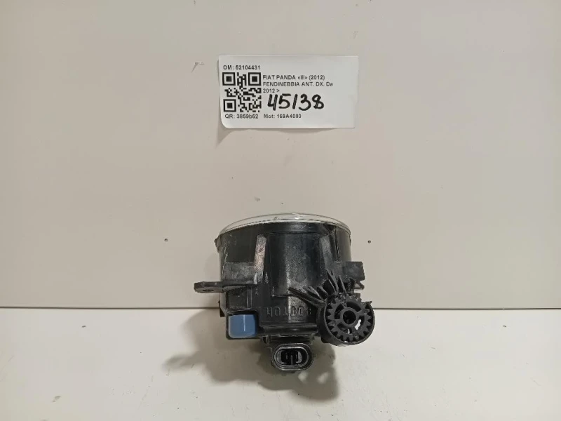 Fendinebbia ANT DX 52104431 Fiat Panda III 2012