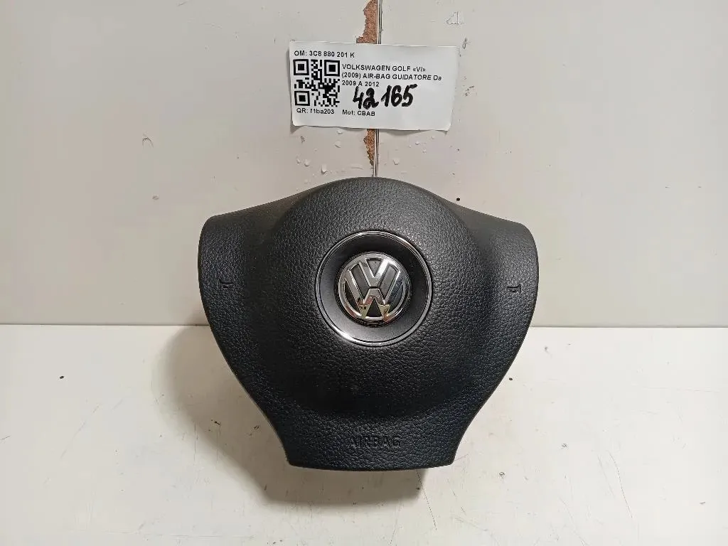 Air-bag Guidatore 3C8880201K Volkswagen GOLF VI 2009