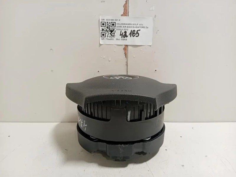 Air-bag Guidatore 3C8880201K Volkswagen GOLF VI 2009
