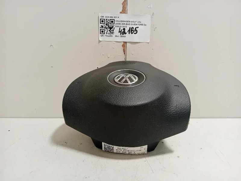 Air-bag Guidatore 3C8880201K Volkswagen GOLF VI 2009