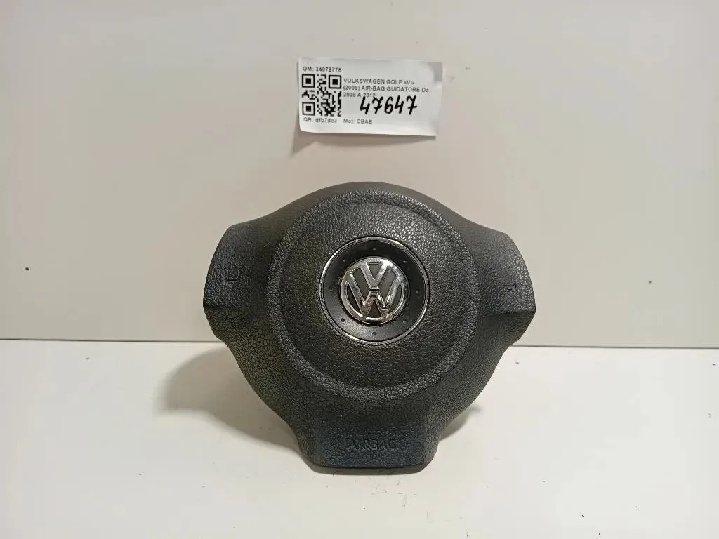 Air-bag Guidatore 34079778 Volkswagen GOLF VI 2009