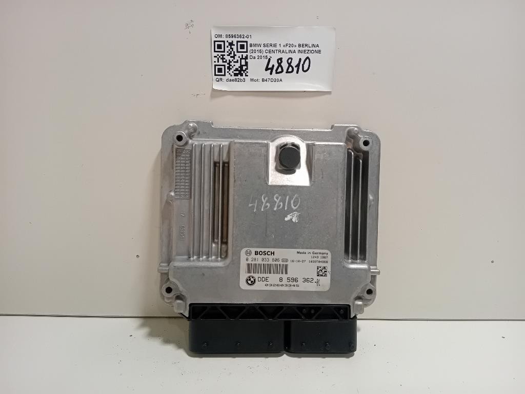 Centralina Iniezione 8596362-01 Bmw Serie 1 F20 Berlina 2015