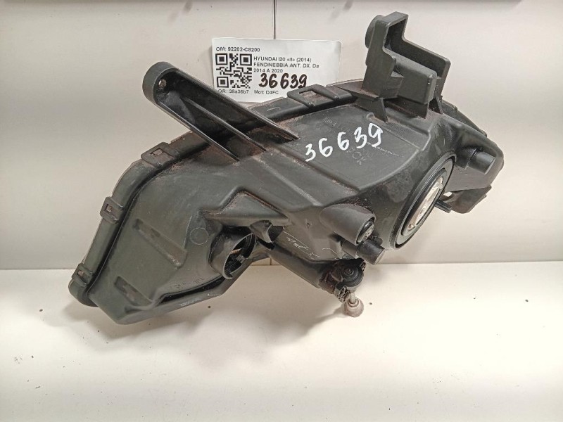 Fendinebbia ANT DX 92202-C8200 Hyundai I20 II 2014