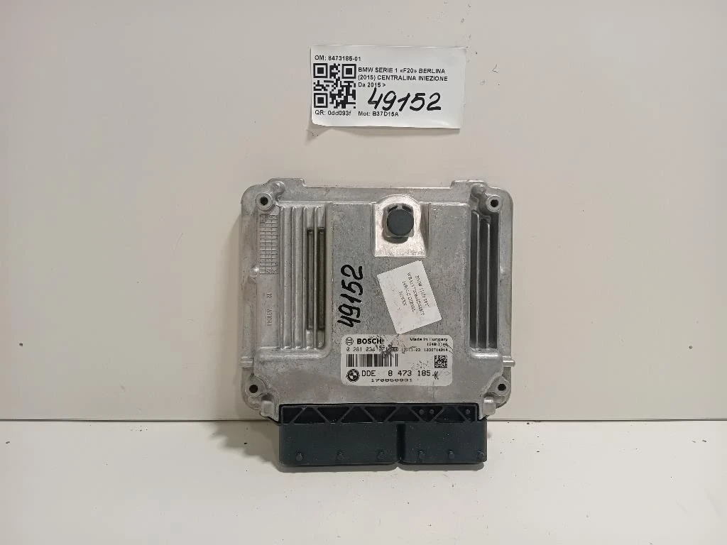 Centralina Iniezione 8473185-01 Bmw Serie 1 F20 Berlina 2015