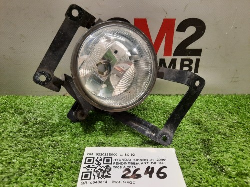 Fendinebbia ANT DX 922022E000 Hyundai Tucson I 2005
