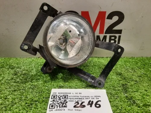 Fendinebbia ANT DX 922022E000 Hyundai Tucson I 2005